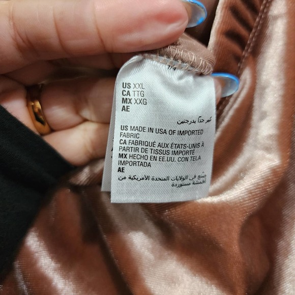 Jenni Velvet Lounge Jogger Pants in Mauve Women's Size XXL Elastic Waist Stretch - Picture 12 of 14